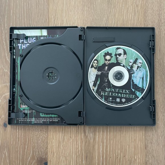 Matrix Reloaded DVD Movie 2003 Warner Bros Keanu Reeves 2 Disc Manual Included - Picture 5 of 12